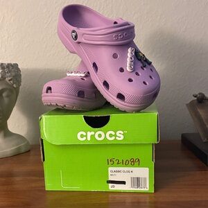 CROCS Kids Classic Clog in Lavender